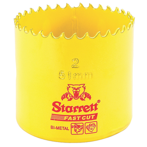 STARRETT FCH0200-G 2'' (51mm) Fast Cut Straight Pitch Bi-Metal Hole Saw