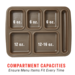 Cook's 630-120 Gorilla 6-Compartment Insulated Meal Tray (10/Case)