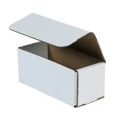 7 X 3 X 3" ECT32B WHITE CORRUGATED MAILER 50/BD  M733