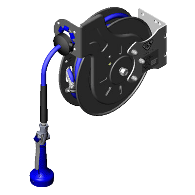T&S Brass B-7232-08M Hose Reel System Open