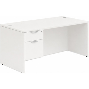 CLASD1017- Classic Desk 60" X 30" with Box/File Pedestal- White