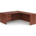 CLALD2041- Classic L-Shape Desk 71" W x 30" D with 42" Return and Box/File Pedestal- Cherry