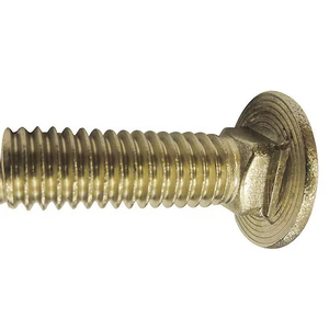 1/4" - 20 X 3/4" SHORT SQUARE NECK ROUND HEAD BOLT SAE J429 GR 5 ZINC YELLOW