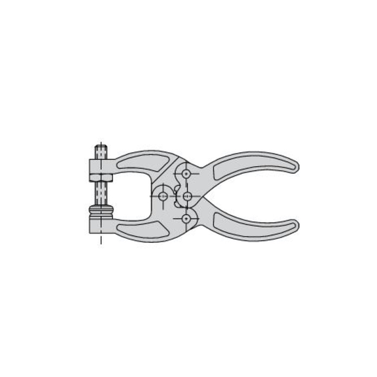 Carr Lane CL-50-PL-2 Forged Toggle Pliers (200lbs) 1" Jaw Width