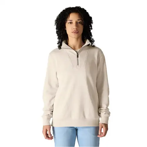 CARHARTT 106451 - Women's TENCEL™ Fiber Series Relaxed Fit Half-Zip Sweatshirt - Oat Milk