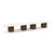 20' Classic Boat Shape Conference Table with Cube Base - White Top, Modern Walnut Base