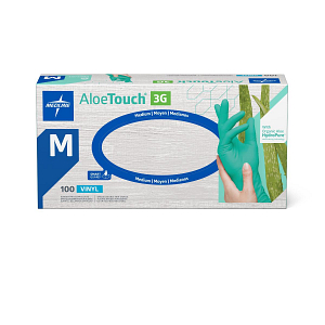 Glove Exam Synt Aloetouch Med 3G PF M 100/bx   MDS195175