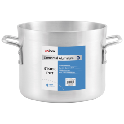 Winco ALST-16 Stock Pot, 16 Qt, Aluminum, NSF
