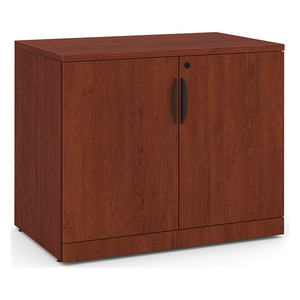 PL113 35"W DOUBLE DOOR CABINET- Cherry