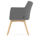 CHK77588GRY4111 - Hady Guest Chair with Natural Wood Base