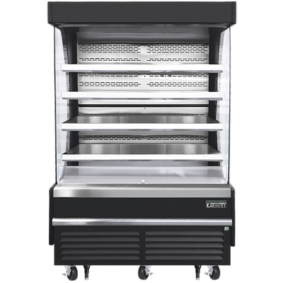 Everest EOMV-60-B-28-T Open Air Merchandiser 8 Shelves, 230v, NSF - 21.2 cu. ft.