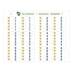 Gator Clip ID Adhesive Sticker Sheets