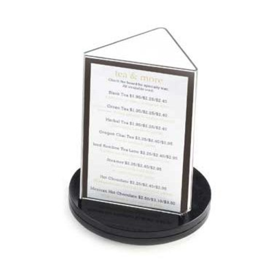 Cal-Mil 507 triangle Classic Turn Table Card Holder