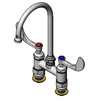 T&S Brass B-0325-CC-CR-W4 Pantry Faucet Double