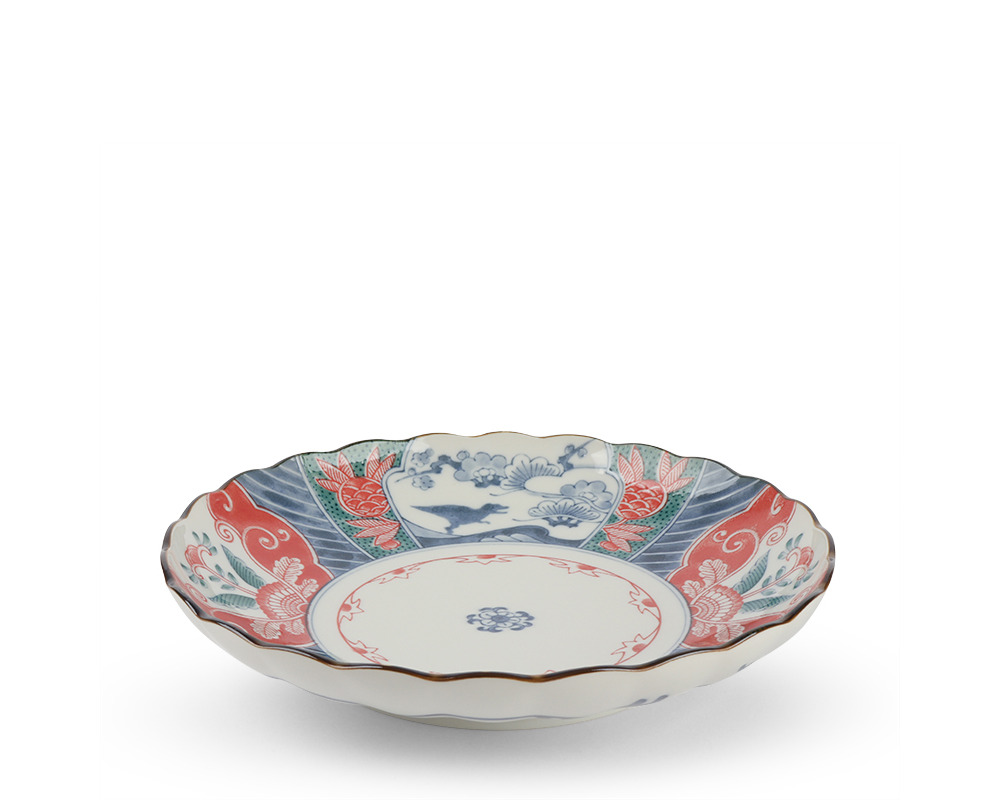 Edo-Style Dino Plate 9" Ryouenryu