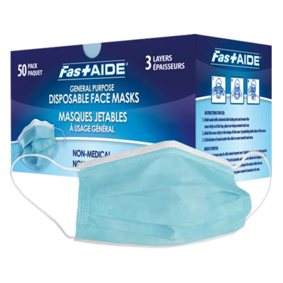 Face Mask - 3-Ply - Non-Medical - Blue