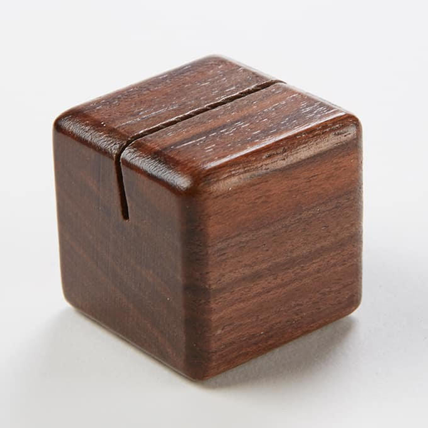 Square Wood Card Holders