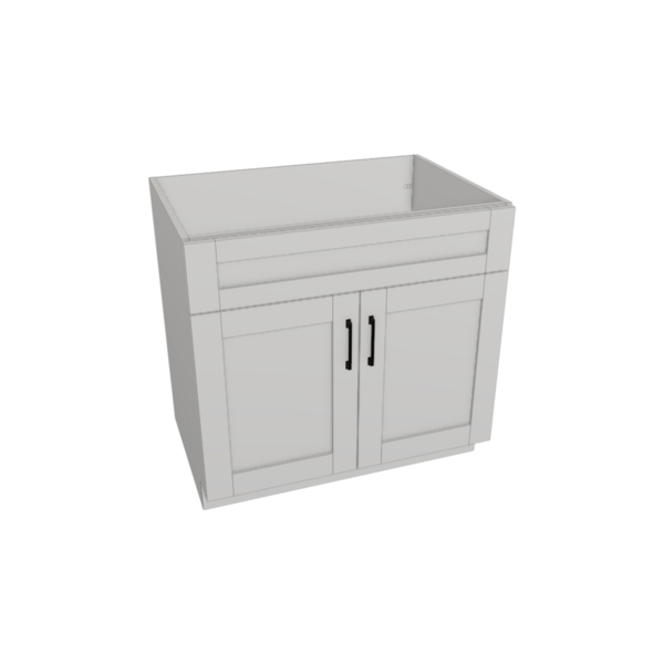 Hampton Pure White Box  Sink Base Kit - 36"W X 34 1/2”H X 24”D