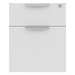 PL107 BOX/FILE HANGING PEDESTAL - White