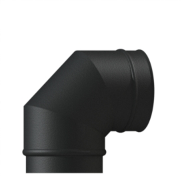 150mm VE 90 Degree Elbow Matt Black
