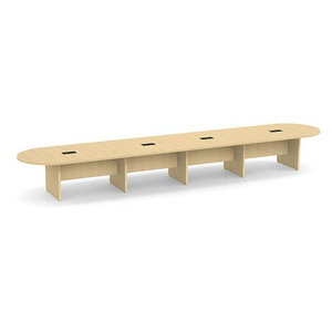 20ft Racetrack, slab base Conference Table: MAPLE 