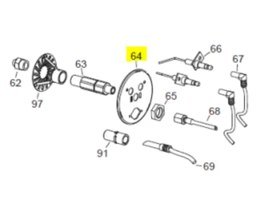 Veloci Heater Replacement Burner Support Disc