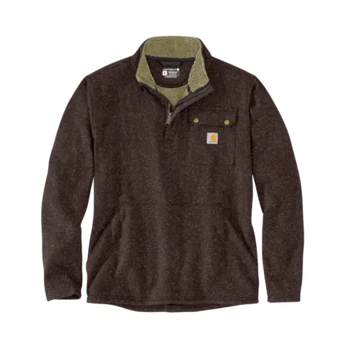 CARHARTT 106378 - Relaxed Fit Midweight Quarter-Zip Pocket Sweater Fleece - Dark Clove