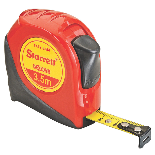STARRETT KTX12-3.5M-N Exact 1/2'' x 3.5m Metric Pocket Tape