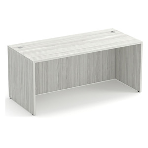 PL102 66"W x 30"D DESK SHELL - Silver Birch
