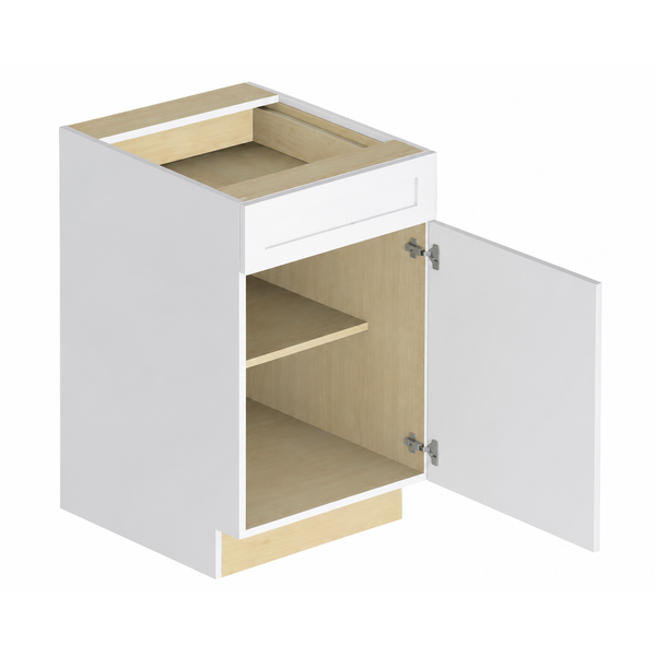 Pure White Frameless Box Mini Cabinet