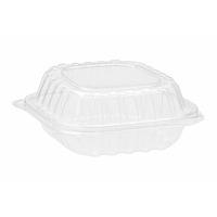 Empress ECLPPHL-66 6" x 6" Clear Hinged Container