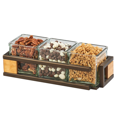 Cal-Mil 3910-3-84 13"W x 5"D x 4-1/4"H Sierra Jar Display