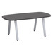 SIGAR7635N - 6 ft. Arena Conference Table w/Silver Metal VA Leg