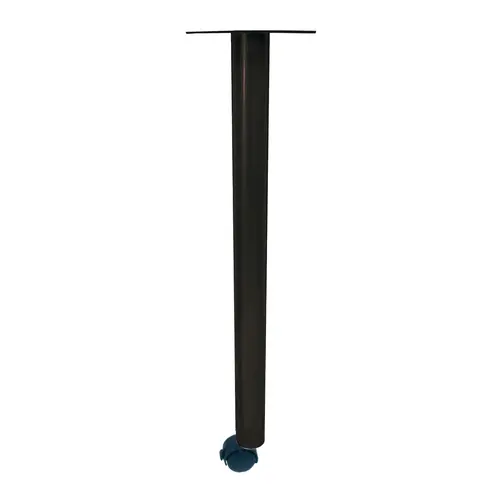 SINGLE LEG W/CASTER BLACK UMBER
