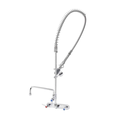 T&S Brass B-5125-12-BJ EasyInstall Workboard Pre-Rinse Unit Wall Mount Mixing Faucet