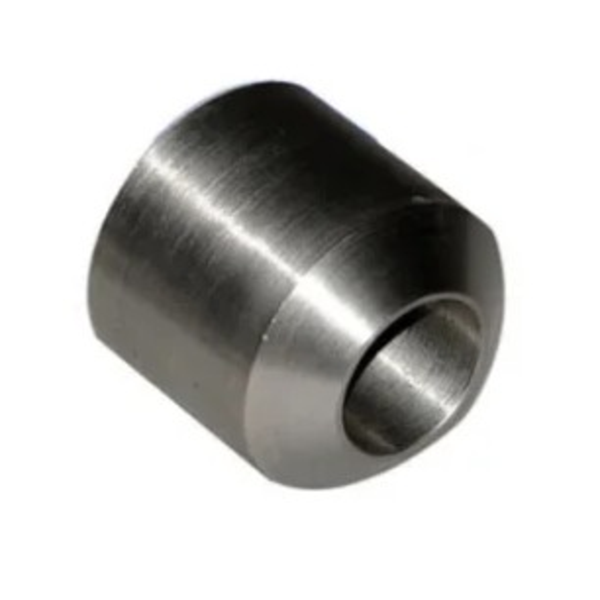 1/4" - 20 X 0.585" TAPPED WELD BOSS PILOTED 1010 - 1018 STEEL PLAIN W/ LIGHT OIL PER PRINT