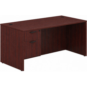 CLASD1019- Classic Desk 66" X 30" with Box/File Pedestal- Mahogany