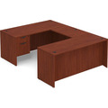 Classic U-Shape Executive Workstation 96" x 66" with Box/File Pedestal - Cherry