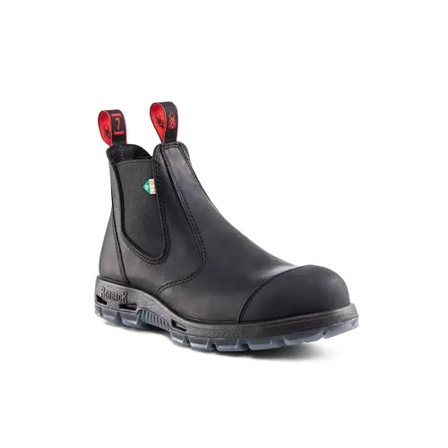 RED BACK PSBBKS - Bobcat Steel-Toe in Black with Scuff Cap - Black