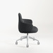 CHK73400 VIVA CLUB CHAIR w/ NYLON BASE - White base, Charcoal Seat