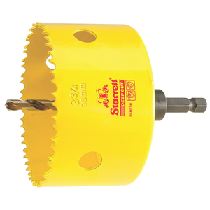 STARRETT ADCH0334 3-3/4'' (95mm) NVP Deep Cut Bi-Metal Hole Saw with Arbor