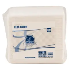 ELQS 600011  EMPRESS ELITE INTERFOLD DISPENSER NAPKIN 12.5 X 8.5 1 PLY 1/4 FOLD WHITE 6000/CS