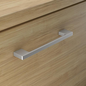 PLPULL-R SQUARE PL ALUMINUM HANDLE- SILVER
