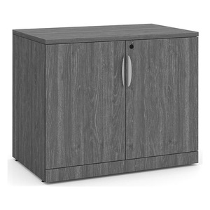 PL113 35"W DOUBLE DOOR CABINET- Newport Gray