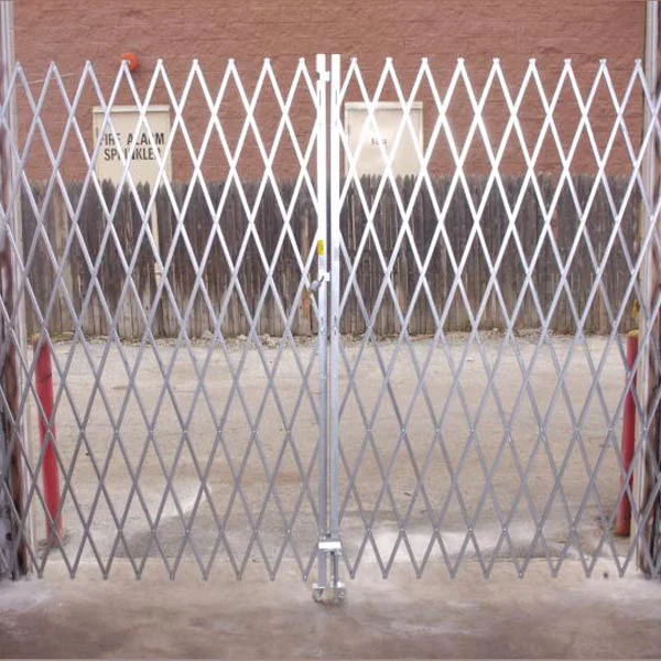 Folding Security Gate - Galvanized Steel - 16' Width - 6' Height