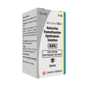 Ketorolac 0.5% 5mL Caplin NDC 65145013901