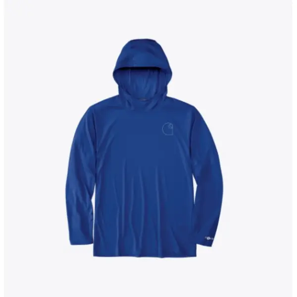 Carhartt 106165 - Force Sun Defender™ Lightweight Long Sleeve Hooded Graphic T-Shirt - Rancher's Sky Heather