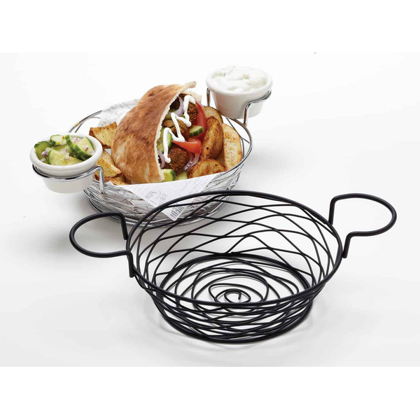 Round Birdnest Baskets with Ramekin Holders