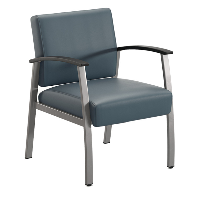 CHK32601 VITALITY MEDICAL CHAIR - Slate Blue, Silver Frame