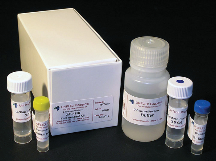 DGlucose/Fructose UniFlex Enzymatic Test Kit (Unitech)